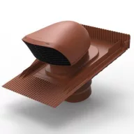   RENSON XL Design tető kifúvó elem cserép fedéshez terracotta RAL8004 NA180-200