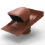 RENSON XL Design tető kifúvó elem cserép fedéshez terracotta RAL8004 NA180-200