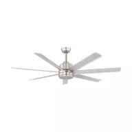   EGLO AZAR 60 mennyezeti ventilátor acél csiszolt alumínium, matt nikkel, 1524mm lapátátmérővel - távirányítóval