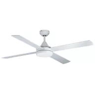   EGLO Trinidad mennyezeti ventilátoros lámpa acél matt fehér / akril tejfehér, 1220mm lapátátmérővel - távirányítóval
