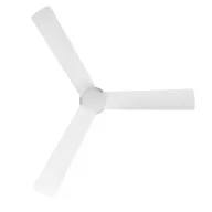   EGLO LERICI mennyezeti ventilátoros lámpa acél matt fehér / akril tejfehér, 1320mm lapátátmérővel - távirányítóval