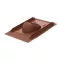 RENSON Design univerzális tető átvezetés cserép légbevezetőhöz terracotta RAL8004