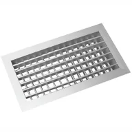 AHVN-W fehér kétsoros alumínium fali rács 200X100mm