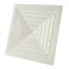 CAIROX APW-4 595/450 fehér mennyezeti anemosztát - 595x595mm, 450mm csonkkal