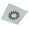 CAIROX VWR-3A 500/16 perdületes mennyezeti anemosztát, 495x495mm, 16 lamellával