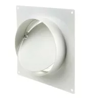 Csőtoldó idom takarólappal, visszacsapó szeleppel 100mm