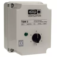   HELIOS TSW 3.0 5 fokozatú trafós fordulatszámszabályozó, 230V 1f, max. 3A