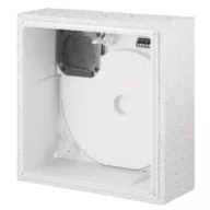   Helios ELS-GUBR Falba süllyesztett K90 tűzvédelmi ventilátorház, légtömör (fém) visszacsapószeleppel, hátsó kifúvással