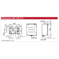   Helios KWL 200 W ET R Entalpiás központi hővisszanyerős készülék