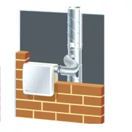   SVNV 1-80 A TH centrifugális szellőző ventilátor 63m3/h légszállítással, 80mm oldalsó csonkkal, süllyesztett házzal, páraérzékelővel