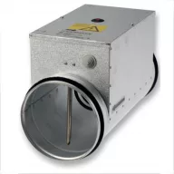   CVA-M Elektromos fűtő kalorifer beépített szabályzó nélkül - 125mm csonkkal, 1200W fűtőteljesítmény, 230V 1F
