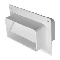   Lapos légcsatorna toldó műanyag takarólappal, visszacsapó szeleppel 90x220mm