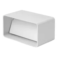 Lapos légcsatorna toldó visszacsapó szeleppel 90x220mm