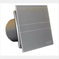   CATA E-GLAS E-100GST fürdőszoba ventilátor ezüst üveg előlappal, időzítővel, 100mm csonkkal