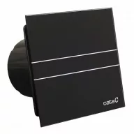   CATA E-GLAS E-100GTBK fürdőszoba ventilátor fekete üveg előlappal, időzítővel, 100mm csonkkal