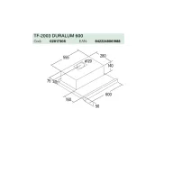 CATA - Páraelszívó TF-2003/60 LED duralum - 2. kép