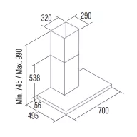 CATA - Páraelszívó SYGMA 7010 X motor nélkül + MULTI Külső motor SEM1 T850 - 2. kép