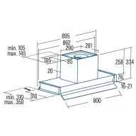 CATA - Páraelszívó Arona 90 X/A - Inox