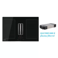 NODOR - NorCoock IS-N7220 BK indukciós főzőlap beépített elszívóval + plazma filter QUADRO 800 R - 2. kép