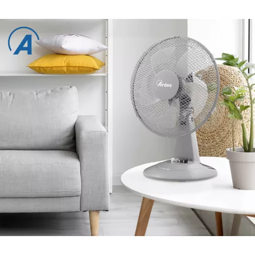 ARDES 5ST30G Asztali ventilátor - szürke - 7. kép
