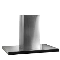 DAVOLINE - Páraelszívó SQUARE sziget 90 cm fekete üveg előlappal - 2. kép