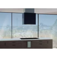   NODOR - Páraelszívó NorBreeze ISLA CUBE GLASS ECO 60 BK/A fekete Hob to Hood
