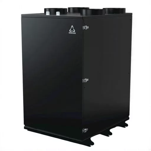 HOLTOP/AIRWOODS AV-HTPF60 központi hővisszanyerős szellőztető beépített hűtő-fűtő funkcióval, entalpia hőcserélővel, LCD-s vezérléssel, WiFi-vel