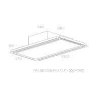   ELICA - Páraelszívó HILIGHT GLASS NO MOTOR WH/A/100 motor nélkül