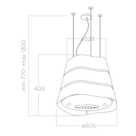 ELICA - Páraelszívó WAVE UX IX/F/51