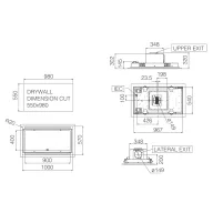 ELICA - Páraelszívó HILIGHT-X H30 WH/A/100