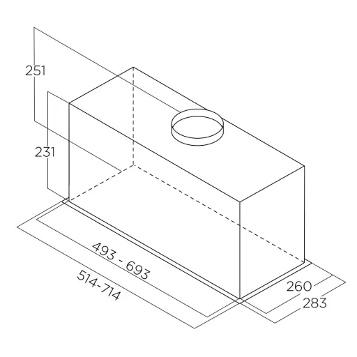 ELICA - Páraelszívó FOLD S IX/A/52 inox + hűtőtáska - 2. kép