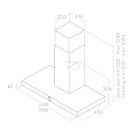 ELICA - Páraelszívó LOL BL/A/60 MOON EDITION fekete