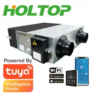   HOLTOP Eco-Smart Pro Plus XHBQ-D3.5 DMTHC központi hővisszanyerős szellőztető entalpia hőcserélővel, LCD kijelzős vezérléssel, WiFi-vel