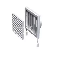   Vents MV 250/150 VRS négyszögletes műanyag rács szúnyoghálóval, állítható - 150mm csonkkal