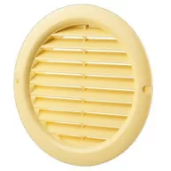   BVS kör szellőzőrács csőcsonkkal, szúnyoghálóval, bézs - 100mm csonkkal