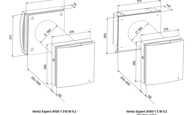 Blauberg Vento Expert A100-1 S10 W V.2 méretrajz
