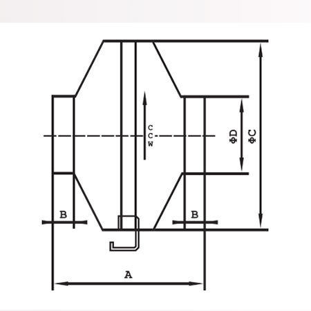 Reventon DF ipari csőventilátor méretei