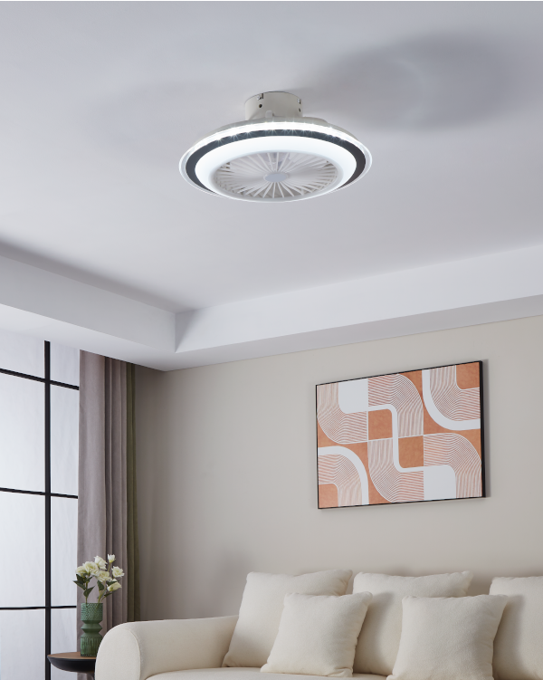 EGLO Albufeira mennyezeti ventilátoros lámpa beépítve