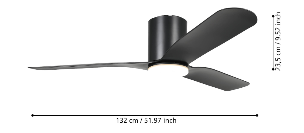 Kawana mennyezeti ventilátoros lámpa méretei