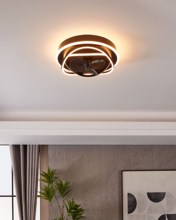 Namori lámpa ventilátorral beépítve