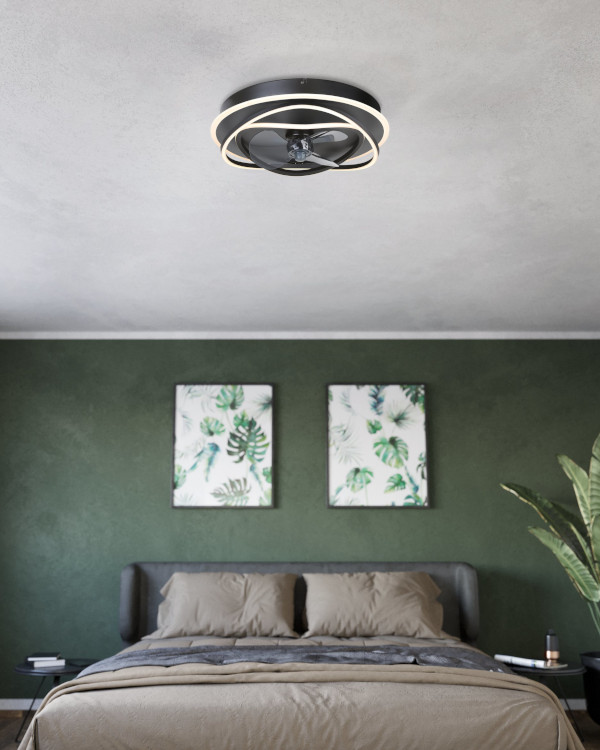 Namori lámpa ventilátorral beépítve