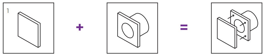 Színes előlap SOLID ventilátorokhoz