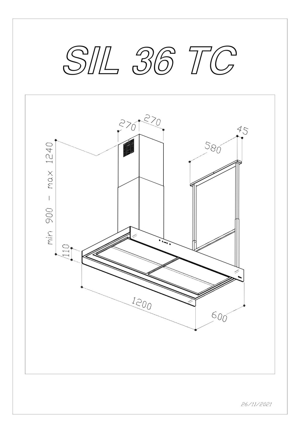 SIRIUS - Páraelszívó SILT-36 TC TW ANTI-DROP Balos - Kiállított bemutató termék!