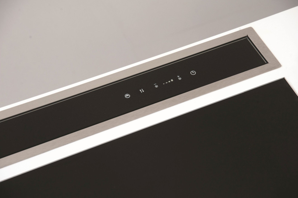 SIRIUS - Páraelszívó S-DD2 TC/L EM 58 LED fekete üveg/inox motor nélkül