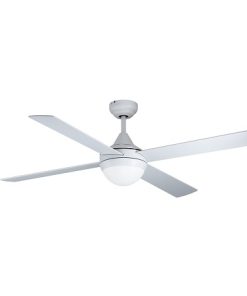 VARADERO acél matt fehér / lakozott üveg fehér mennyezeti ventilátoros lámpa