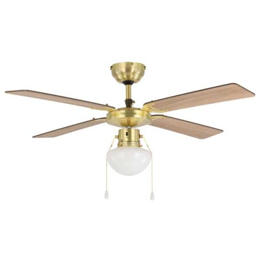 EGLO Fortalesa lámpás mennyezeti ventilátor bronz