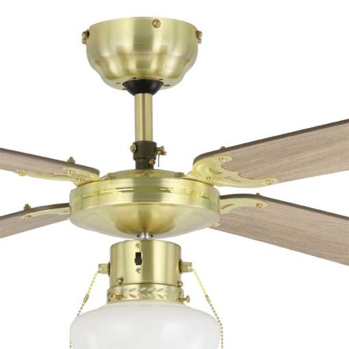 EGLO Fortalesa lámpás mennyezeti ventilátor bronz