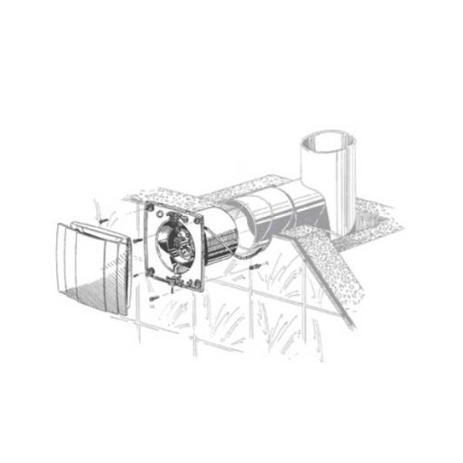 Blauberg Quatro 100 fürdőszoba szellőztető ventilátor beépítés