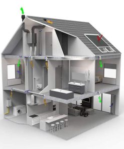 Renson endura delta hővisszanyerős szellőztető rendszer beépítése 2