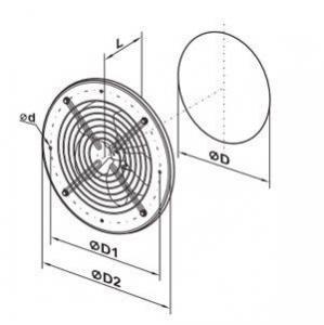 Vents ovk1 iapri axiál ventilátor mérete